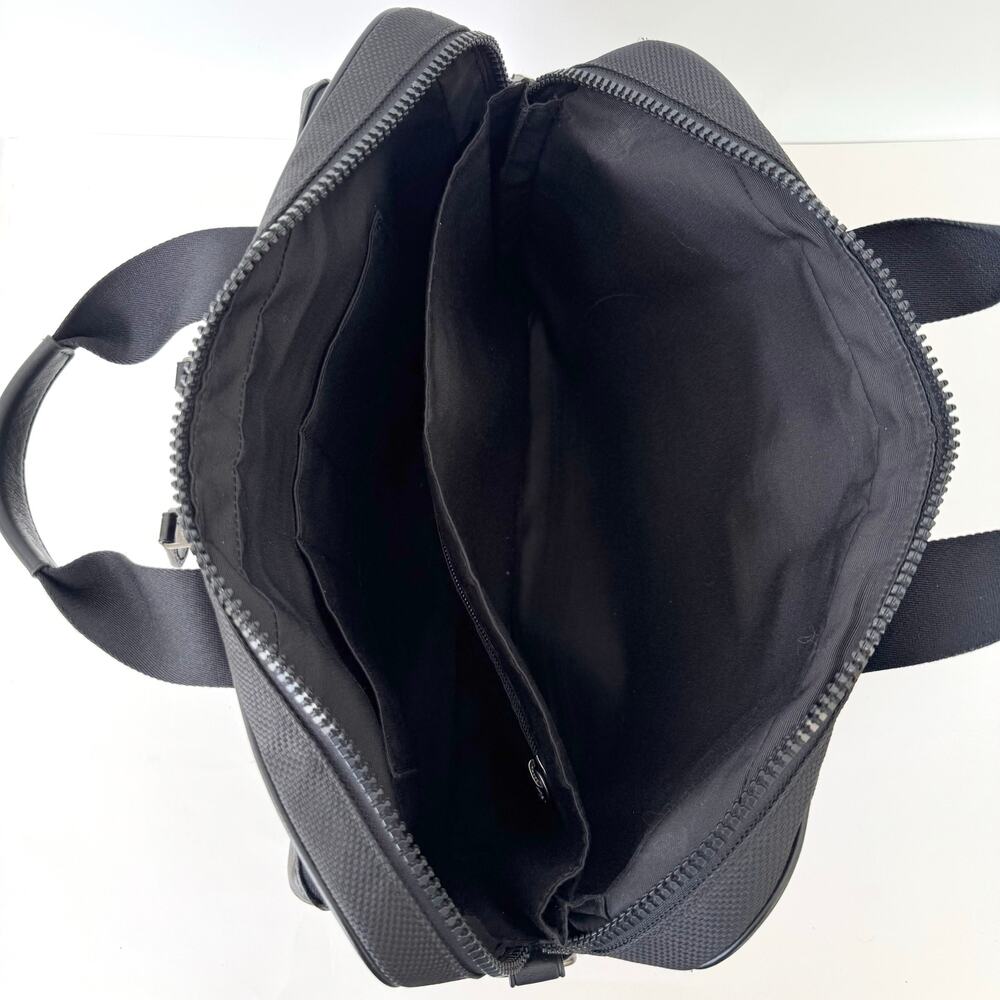 Coach Rider Briefcase Leather Nylon Business Travel Laptop Bag Black 6705 - Picture 12 of 16